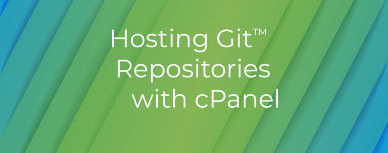 Hosting Remote Git™ Repositories with cPanel