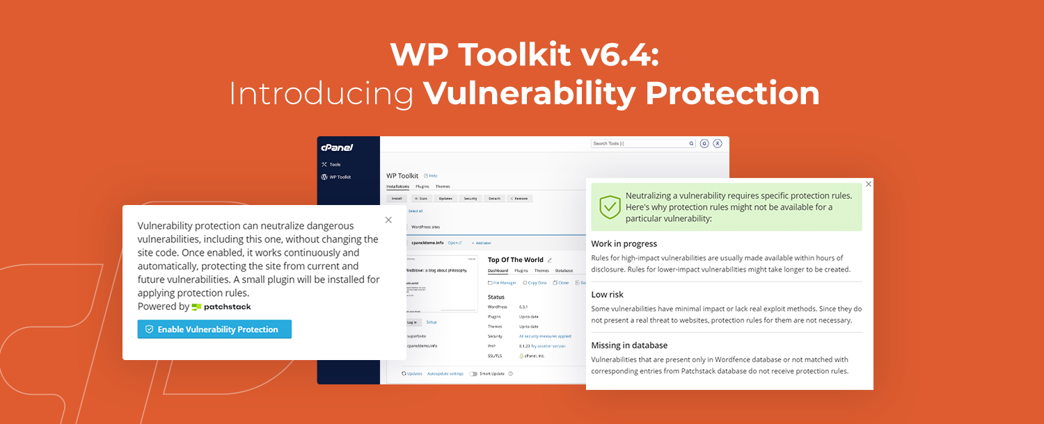 Introducing WP Toolkit v6.4: Vulnerability Protection with Patchstack ...