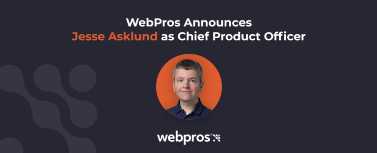 WebPros Announces the Promotion of Jesse Asklund to Chief Product Officer 